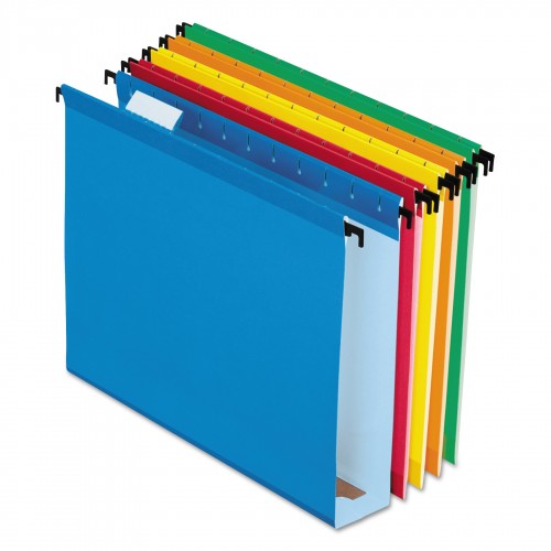 Pendaflex-Pendaflex SureHook Hanging Folders, Letter Size, 1/5-Cut Tab, Assorted, 20/Box (6152X2ASST)