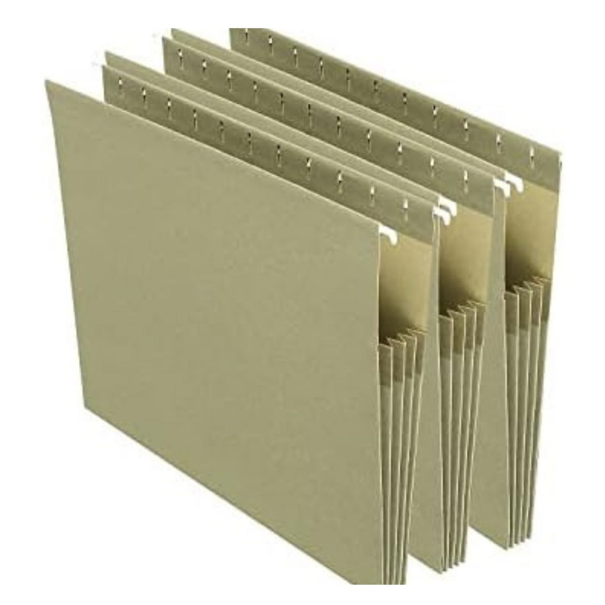 Staples 260828 Hanging File Folders 3-1/2-Inch Expansion LTR Gn 4/Pk