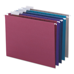 Smead Hanging File Folder with Tab, 1/5-Cut Adjust